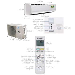 Máy lạnh/Điều hòa Daikin FTKC50TVMV 2HP