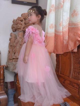 Đầm thiết đuôi tôm vẹt vai