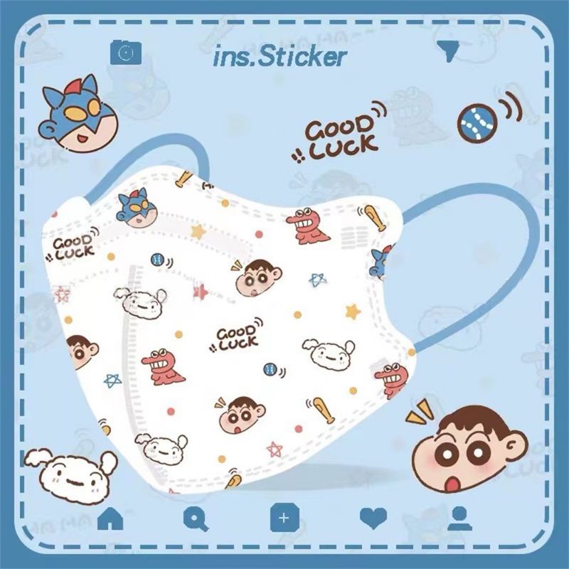 [ Mẫu Mới Về ] Set 5 Chiếc Khẩu Trang 5D KN95 Hoạ Tiết Siêu Dễ Thương Size Người Lớn