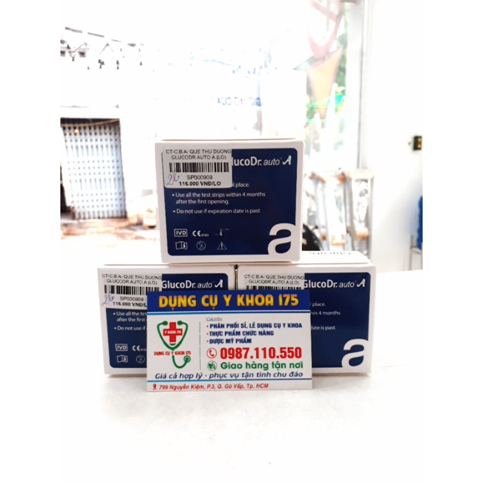 Que thử đường GlucoDr.auto A (25 que )