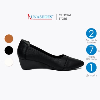 Giày đế xuồng nữ mũi nhọn 5p LUNASHOES 2511 giầy da bò thật bảo hành 2 năm lỗi 1 đổi 1 êm chân dễ phối đồ hàng vnxk