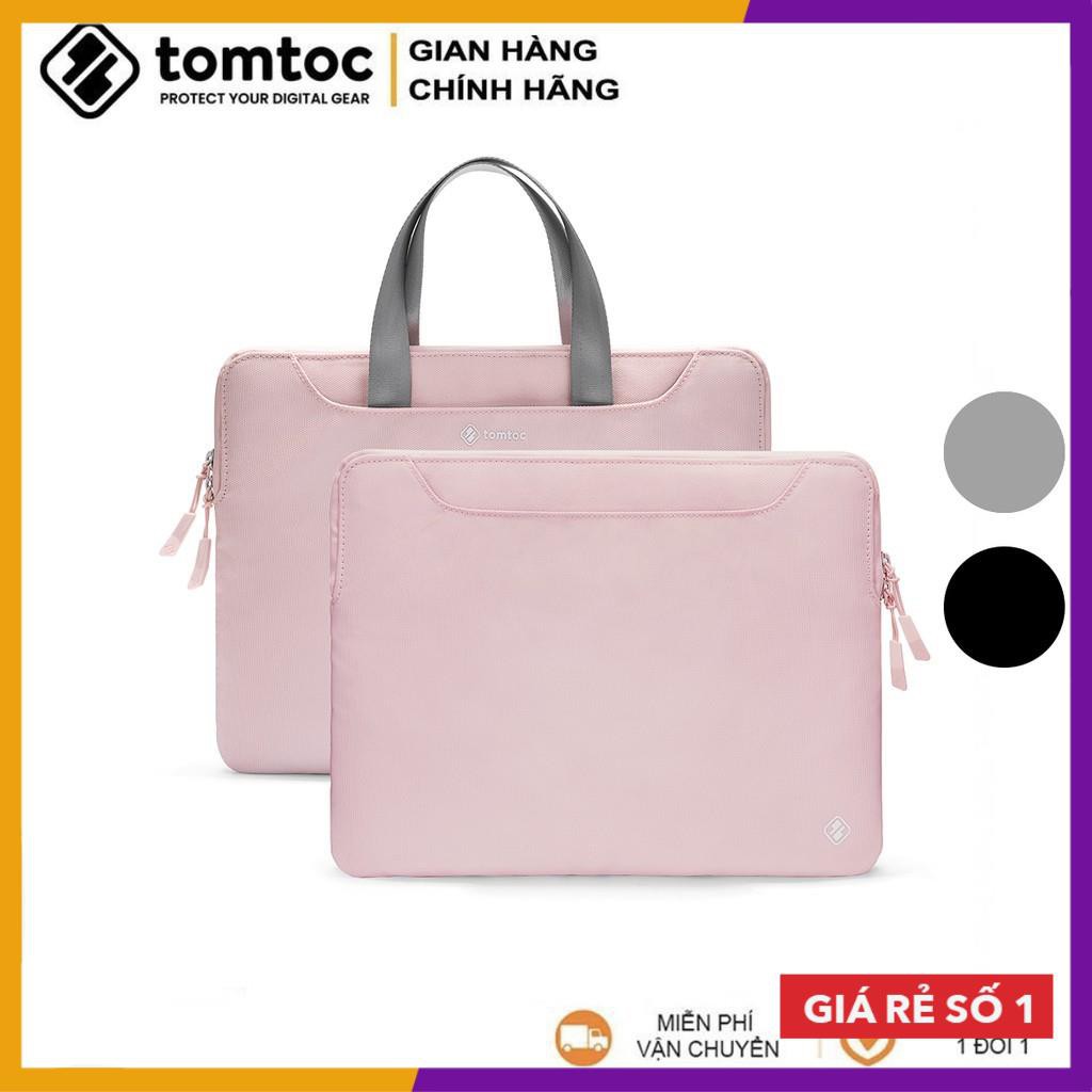 (ẢNH THẬT - 🍀FREESHIP🍀) Túi xách đựng laptop, macbook thời trang nữ 13 inch - TOMTOC  Slim Handbag A21 Màu hồng