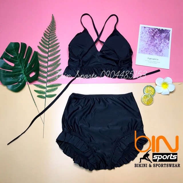 Đồ Bơi Nữ Đi Biển Hai Mảnh Viền Bèo BHV011 | BigBuy360 - bigbuy360.vn
