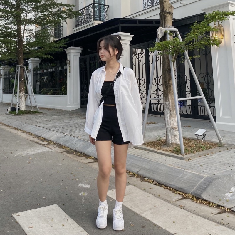 Áo croptop mút ngực Ulzzang (ảnh thật) | BigBuy360 - bigbuy360.vn