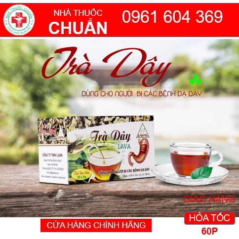 Trà dây lava hỗ trợ điều trị viêm loét dạ dày, mát gan, giải độc, an thần