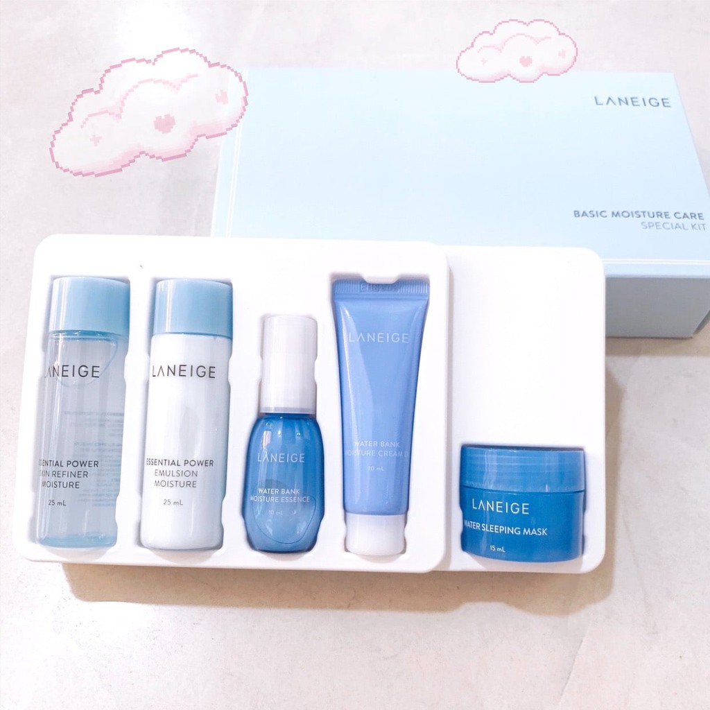 Set 5 món dưỡng ẩm Laneige Basic Moisture Care Speical Kit