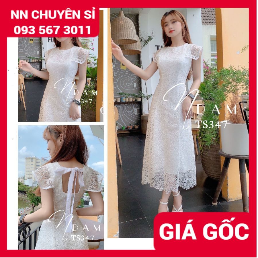 ĐẦM REN PHOM DÀI HÀNG CAO CẤP TS347 ⚡ẢNH THẬT⚡ ĐẦM NỮ ĐI TIỆC ⚡ ĐẦM REN PHOM SUÔNG ⚡
