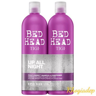 Dầu Gội Xả Tăng Phồng Tigi Tím 750ml - Bed Head Fully Loaded Volumizing - Chính Hãng