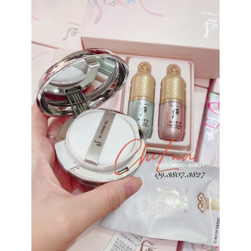 [CHÍNH HÃNG] Set Phấn Nước Trắng Da Hoàng Cung Whoo Phiên Bản Hoa Anh Đào 30gr Tặng Kèm Kem Lót | BigBuy360 - bigbuy360.vn