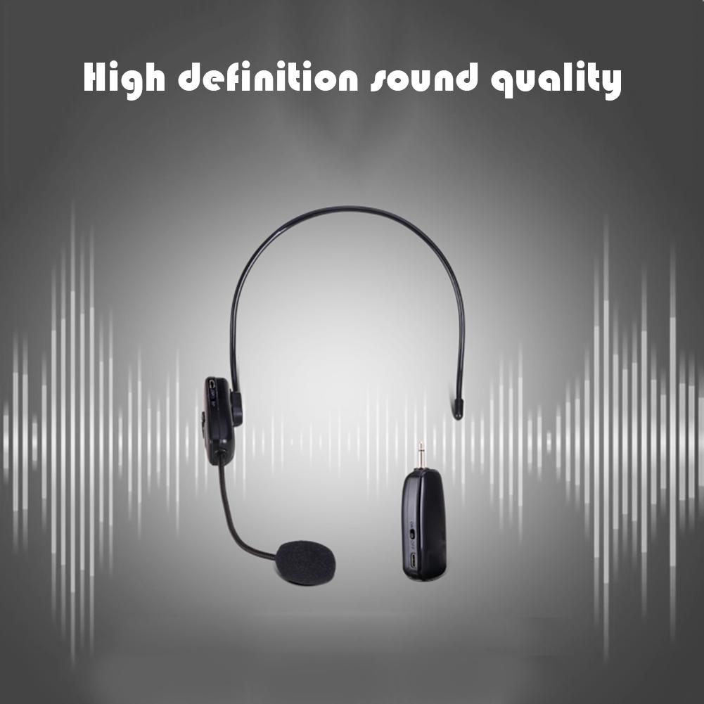 2.4G Wireless Microphone Speech headset Megaphone Radio Mic for Loudspeaker