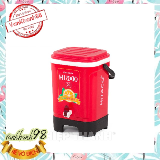 THÙNG ĐÁ HIBOX 20L CÓ VÒI