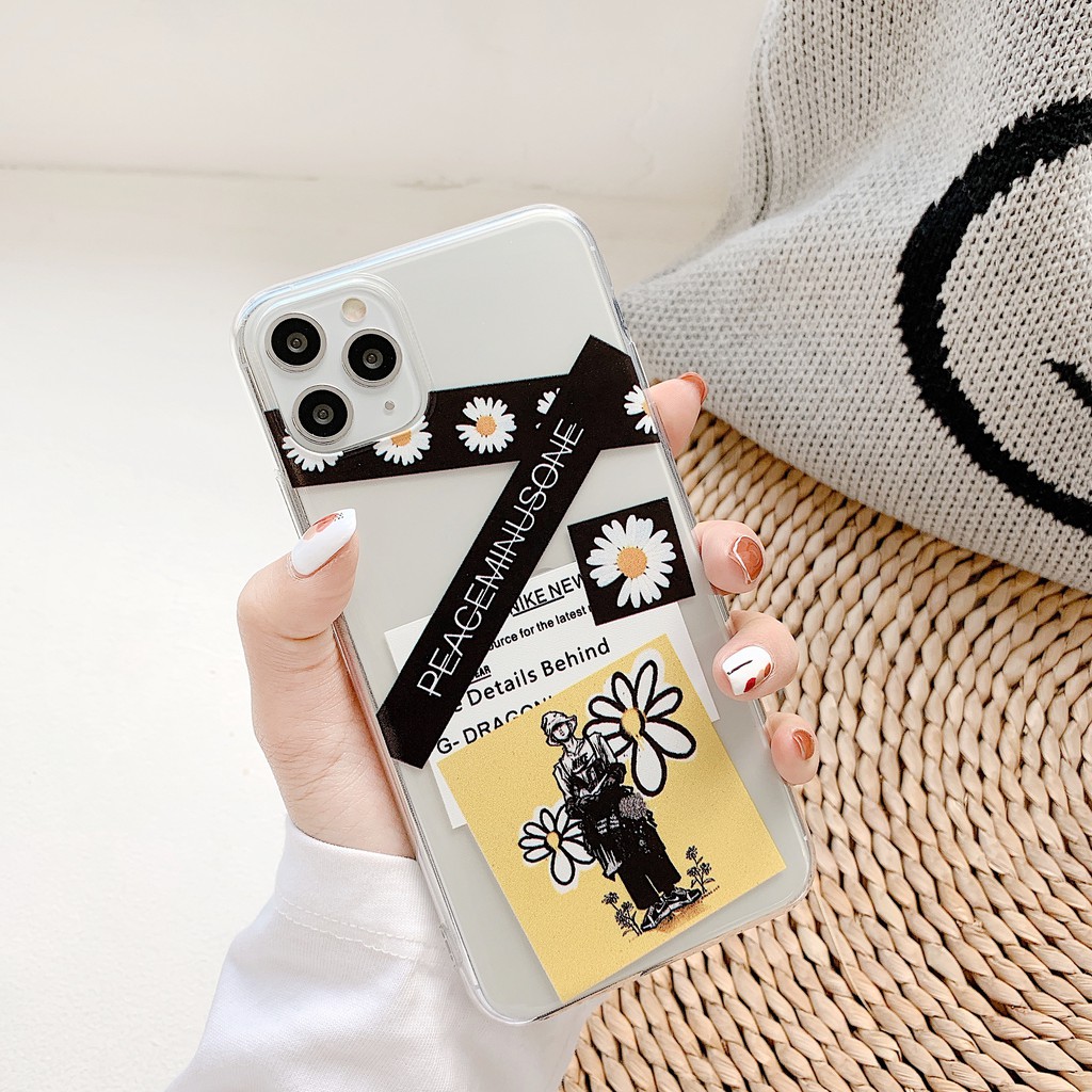 Ốp điện thoại họa tiết hoa cúc cho iphone 11 promax /6/7/8 plus | BigBuy360 - bigbuy360.vn