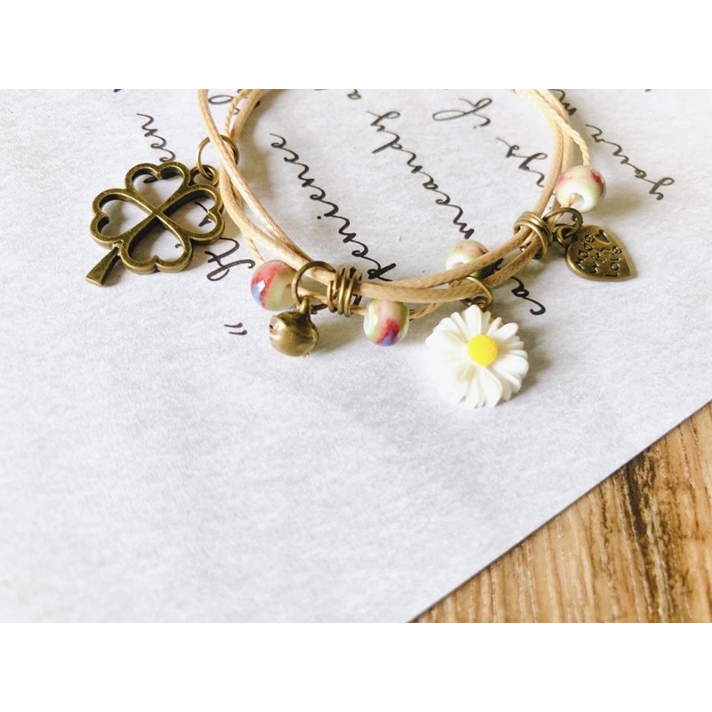 Vòng gốm hoa cúc handmade