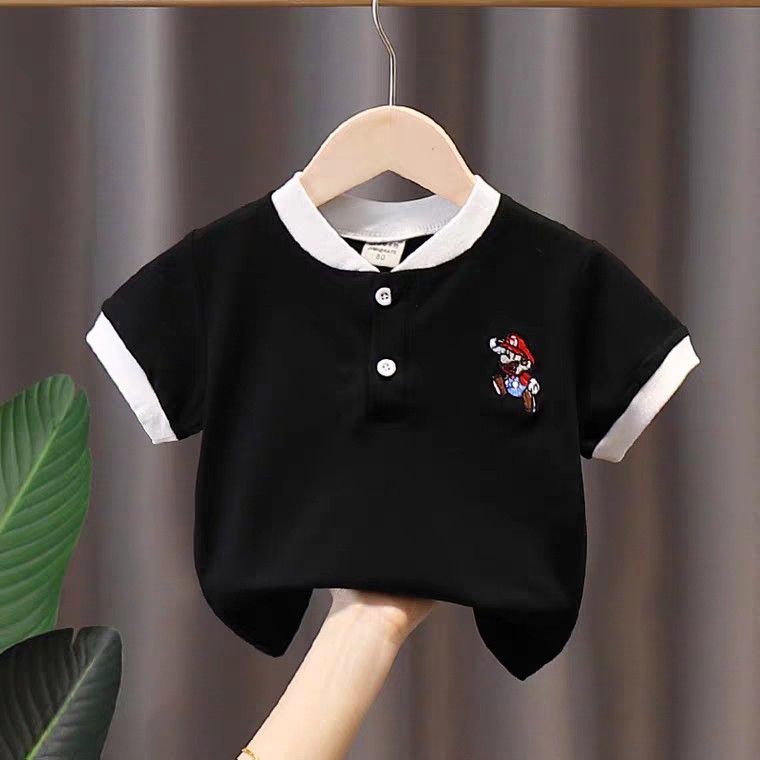 Áo Polo Cotton Thêu Ngực Cho Bé Trai Và Bé Gái Từ 8Kg Đến 28Kg NaNa Store