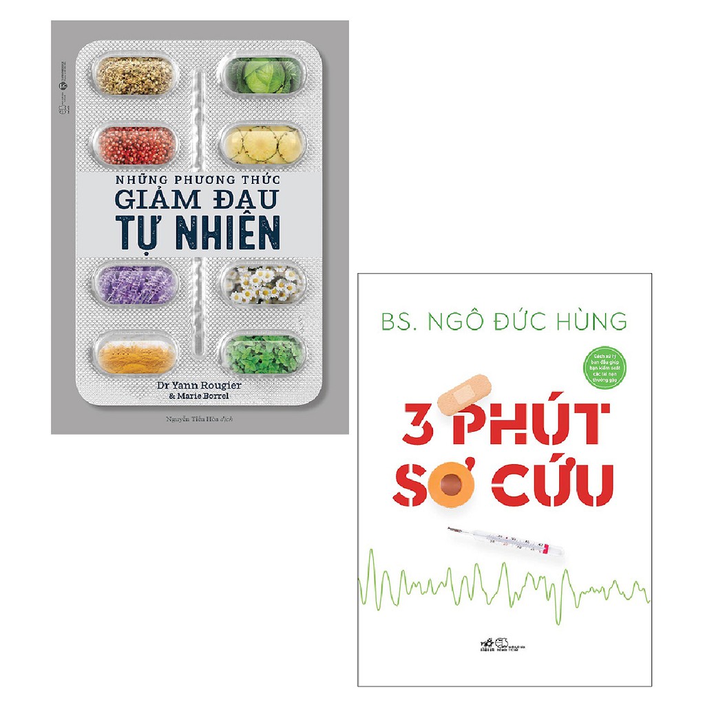 Sách - Combo Những Phương Thức Giảm Đau Tự Nhiên + 3 Phút Sơ Cứu (2 cuốn)