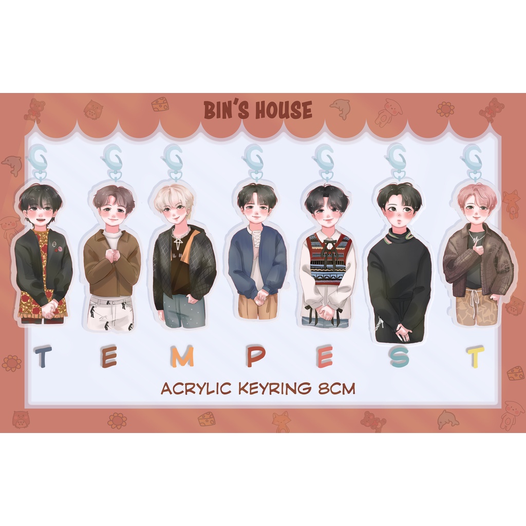 BIN'S HOUSE | Tempest keyring - Móc khóa chibi dễ thương
