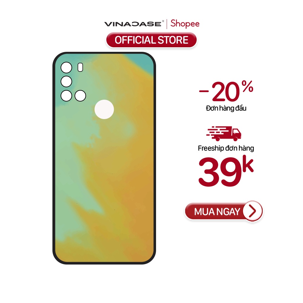 Ốp lưng Vina Case Vsmart Joy 3/Joy 4/Bee 3/...Silicone TPU dẻo đen viền bảo vệ camera in hình Water Colour