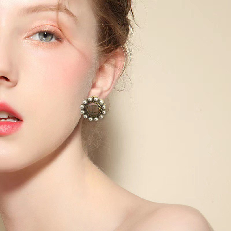 Bông tai nữ CD thương hiệu vintage sang trọng TB359