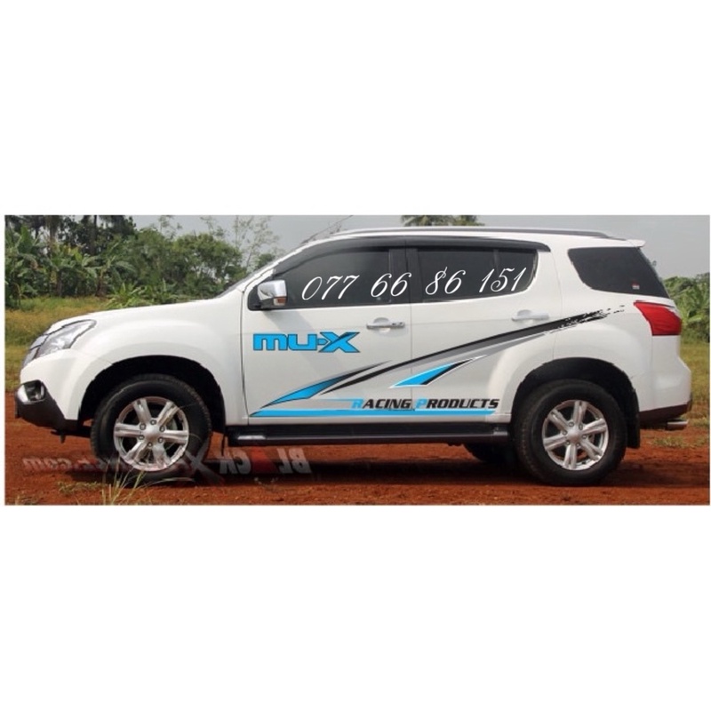Tem Dán Sườn Xe Isuzu Mux.Tem Dán Sườn Xe Isuzu