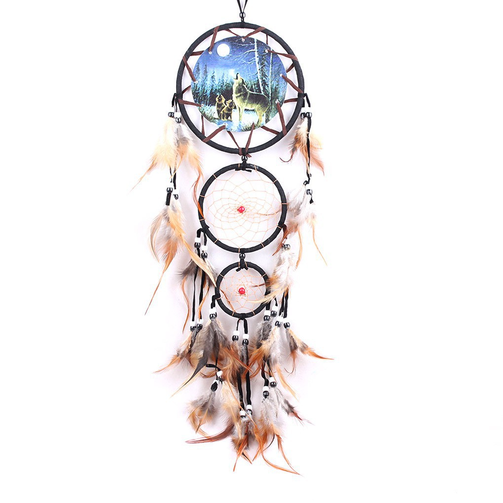 Lưới bắt giấc mơ Dreamcatcher đính lông vũ