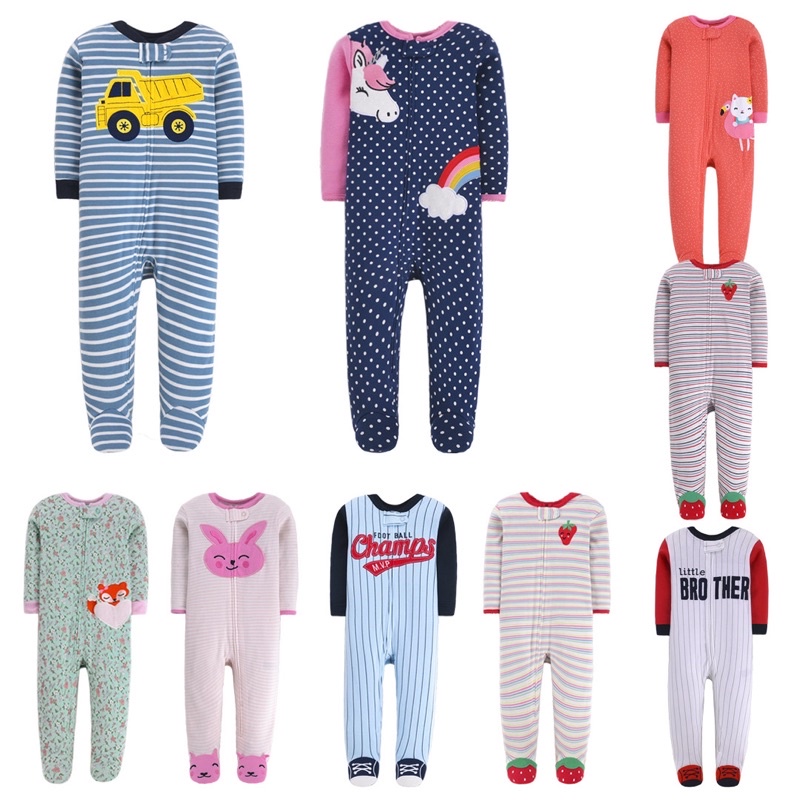 |FAMARAL2 giảm 10k cho đơn 50k|Sleepsuit Cho Bé Trai Bé Gái Sơ Sinh Size 9m