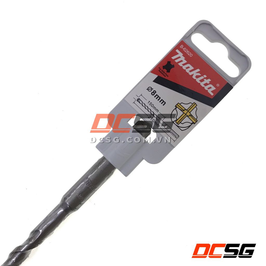 Mũi khoan bê tông hợp kim 4 cạnh 8x210mm Makita B-62620 | DCSG