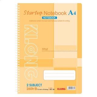 Sổ lò xo KLONG A4 260trang; MS: 381M .
