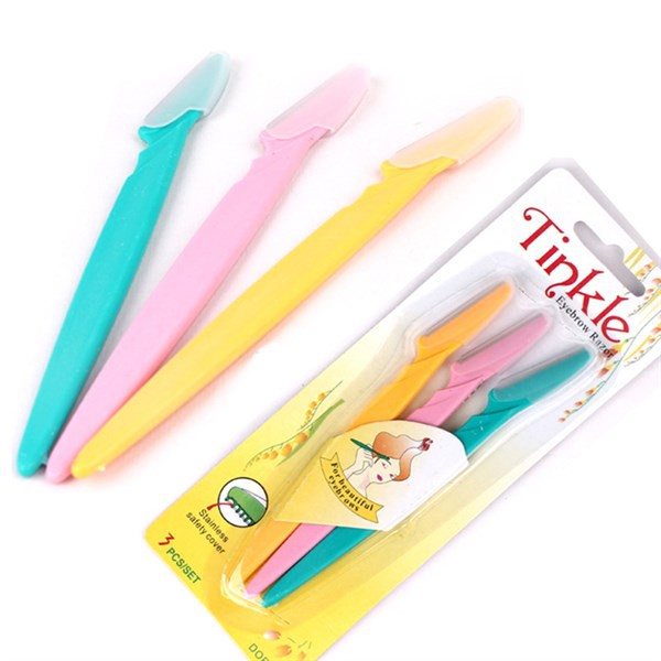 Bộ 3 Dao cạo mày Tinkle EyeBrow Razor Dorco