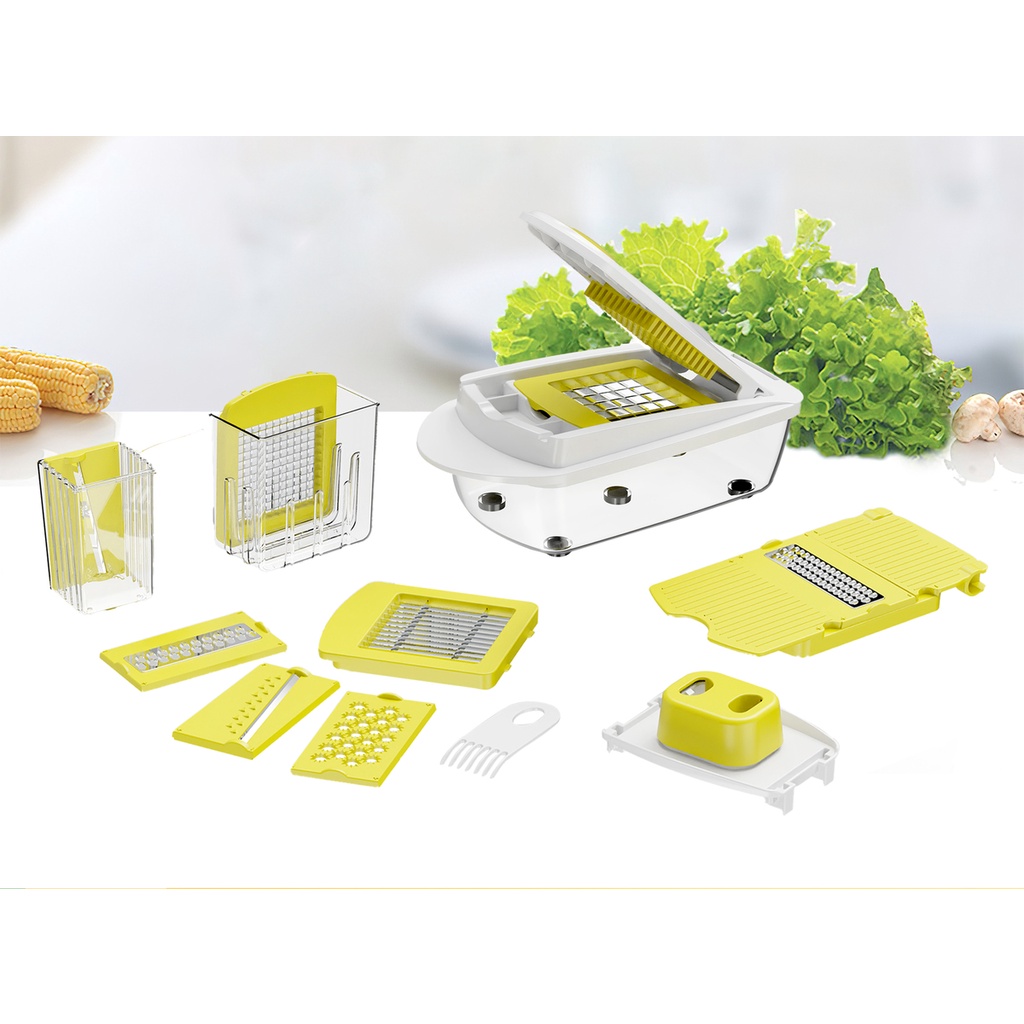 [Mã BMBAU50 giảm 7% đơn 99K] Bộ Dụng Cụ Cắt Gọt Rau Củ Quả Đa Năng Eroc VEGETALBE DICER V-KT-VD01 - Hàng Chính Hãng Eroc