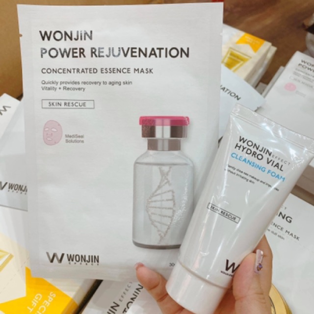 MẶT NẠ TẾ BÀO GỐC NÂNG CƠ TRẺ HOÁ DA WONJIN POWER CELL REJUVENATION MASK