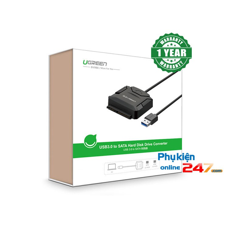 Cáp chuyển đổi ổ cứng SSD HDD SATA sang USB 3.0