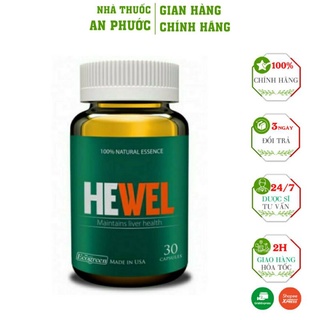 Hewel ⚡Cam Kết Chính Hãng ⚡Viên Uống Mát Gan, Mẩn Ngứa⚡ Chai 30 Viên