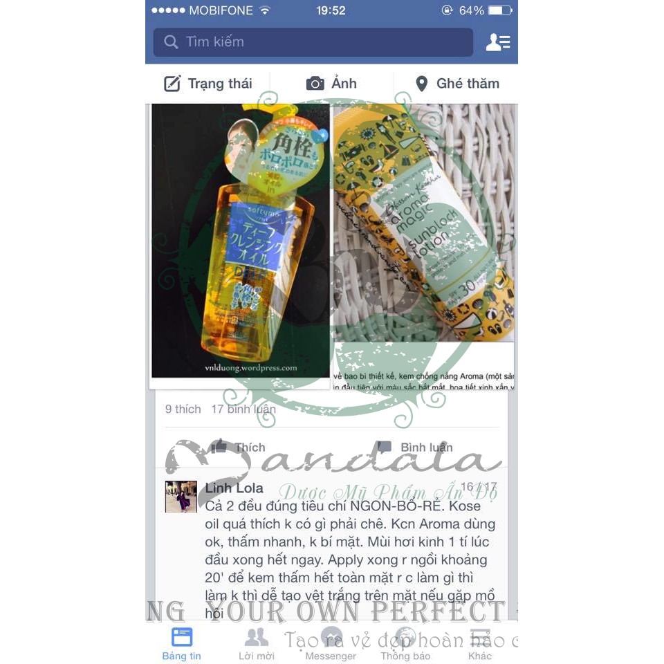 Aroma magic sunblock lotion chống nắng