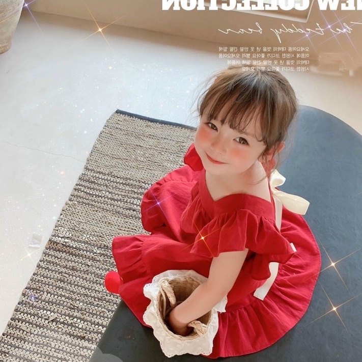 Váy đầm đuôi cá nơ sau siêu xinh, mềm lên form cực sang cho bé từ 1-5T (8-19kg) VBG27