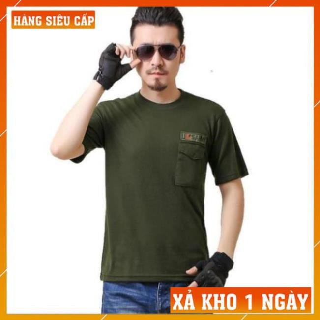 [FreeShip – Xả Kho 1 Ngày]  Áo Thun Nam Lính Mỹ US ARMY - Áo Phông Nam cotton Quân Đội Rằn Ri ⚡️  ༷