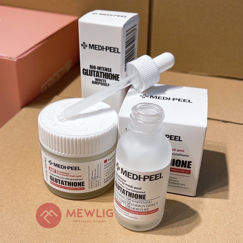 Serum Trắng Da MEDI-PEEL Serum Gluthione 600 White Ampoule Medi Peel -Dưỡng trắng mờ thâm chỉ sau 7 ngày