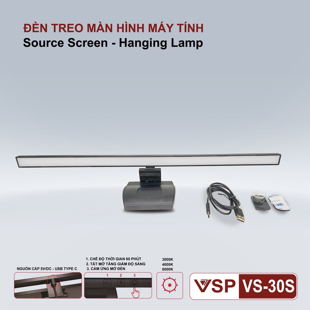 Đèn Treo Màn Hình Máy Tính VSP VS-30S