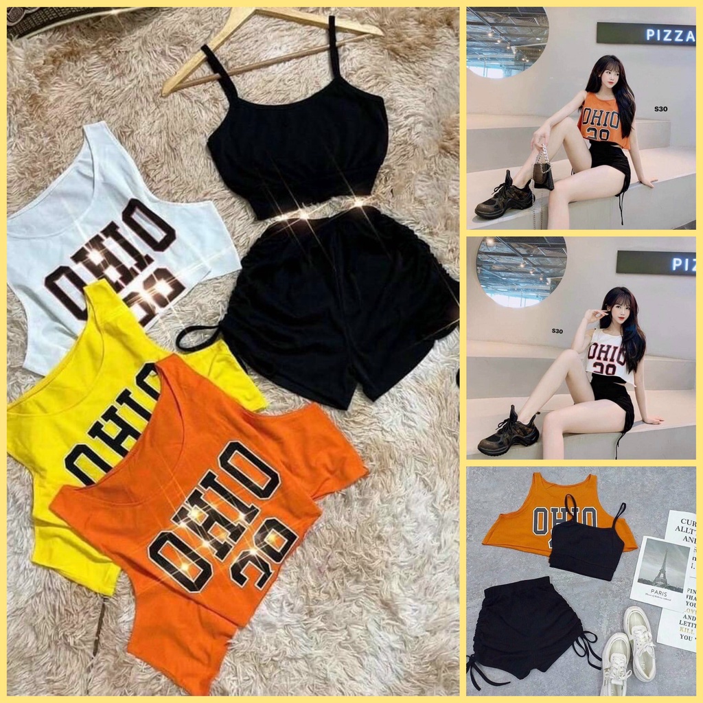 Sét đồ ngủ kiểu 3 tầng xếp bèo dễ thương