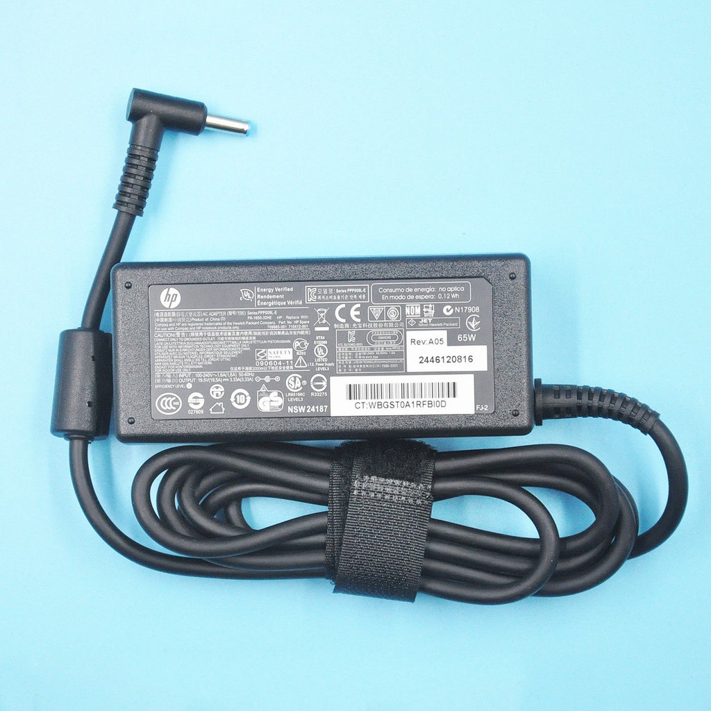 Sạc HP 19V- 3.33A CHÂN KIM XANH NHỎ/ SẠC ZIN CHÍNH HÃNG/ ADAPTER HP