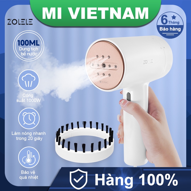 Bàn ủi hơi nước cầm tay Zolele ZG101 1000W 100ml