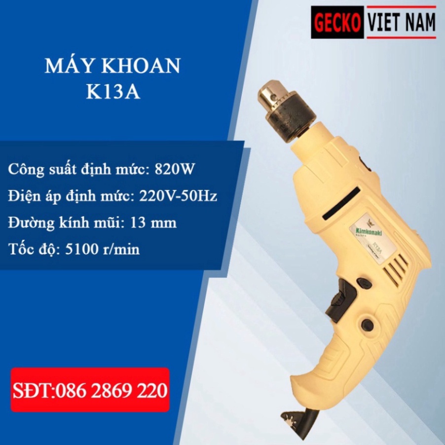 Máy bắn vít KIMKONAKI K13A - Máy bắn vít mini,bắn vít cầm tay,dùng điện,khoan vít đa năng - GECKO Việt Nam