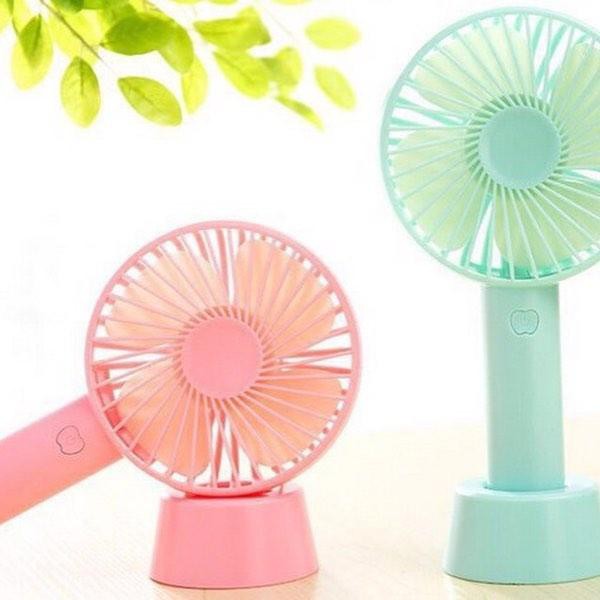 Quạt Mini Cầm Tay 3 Tốc Độ CÓ DÂY SẠC+ PIN | BigBuy360 - bigbuy360.vn