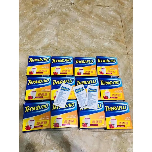 Trà Theraflu Nga hộp  10 gói