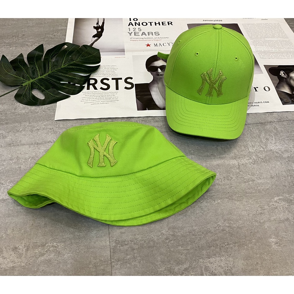 Mũ lưỡi trai, nón kết nam nữ Unisex fom mềm thêu xương cá chữ NYY Pan Store