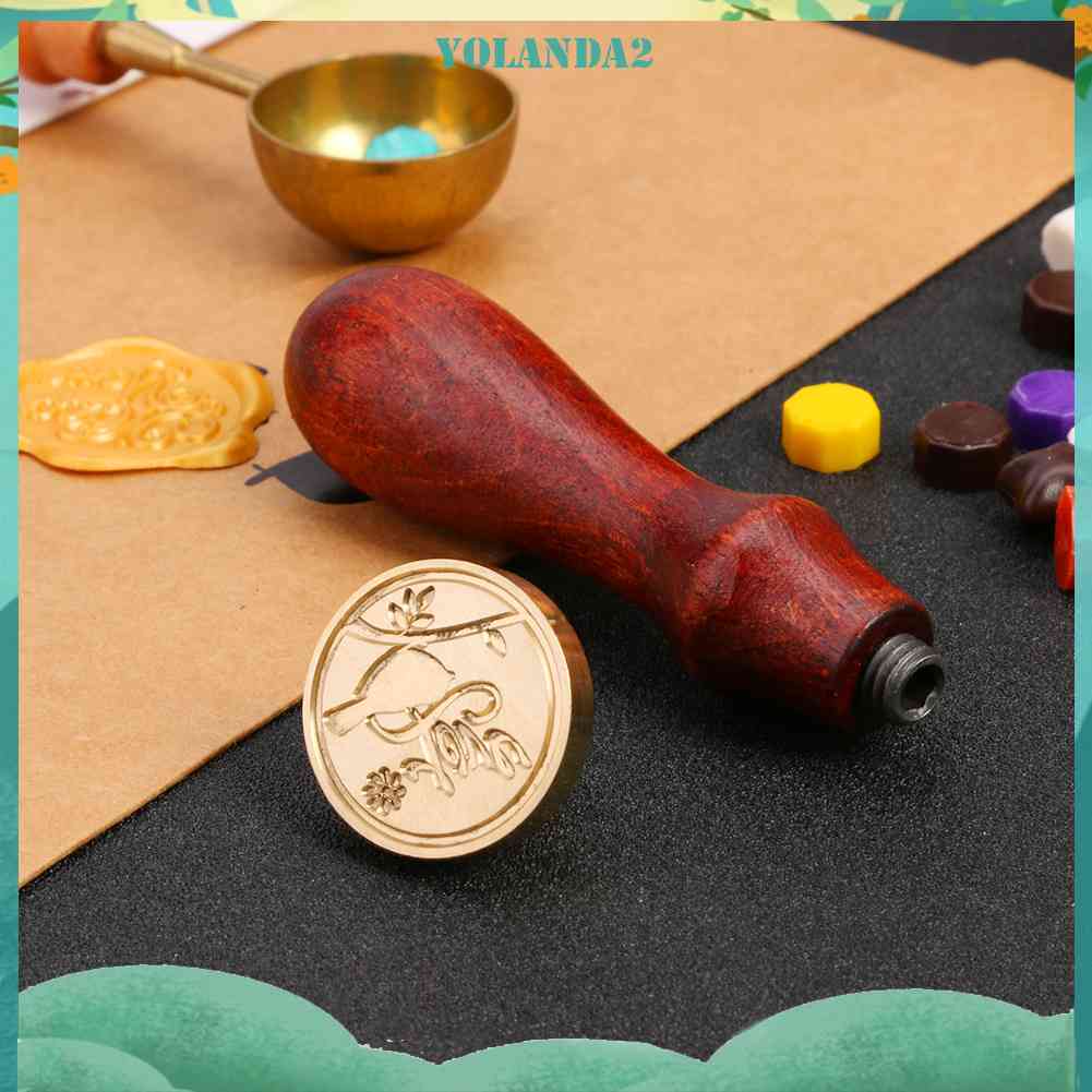 Con Dấu In Sáp Niêm Phong Thiệp Cưới Phong Cách Retro