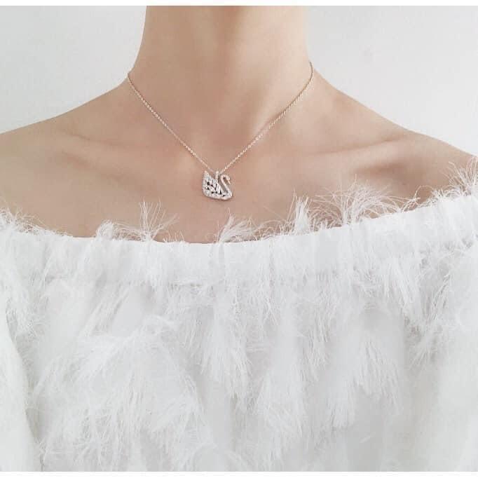 Dây chuyền Swarovski thiên nga lớn đính đá