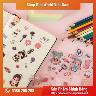 Bộ Sticker Mini World [71 Miếng Nhãn Dán]