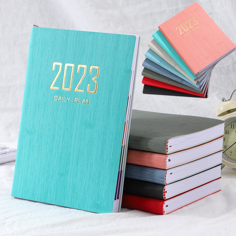 Sổ Tay Ghi Chú 310 Trang Agenda Bìa Da PU 2023 A5