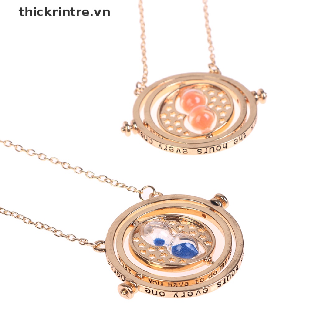 Vòng cổ Mặt Đồng Hồ Cát 3D Phong Cách Harry Potter