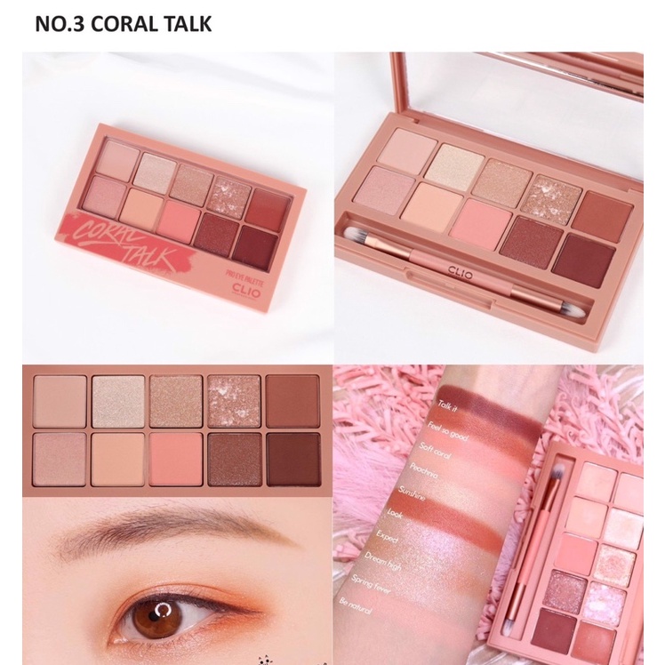 Bảng Phấn Mắt 10 Màu Clio Pro Eye Palette